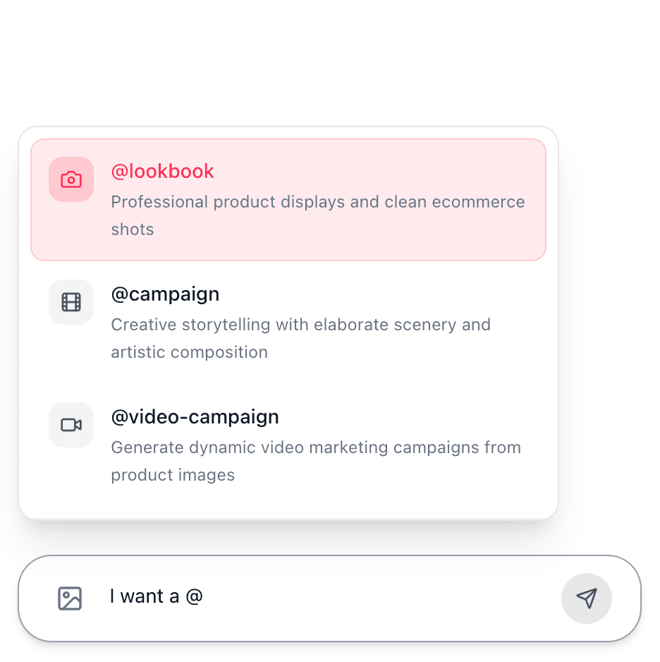 Chat input showing mention dropdown