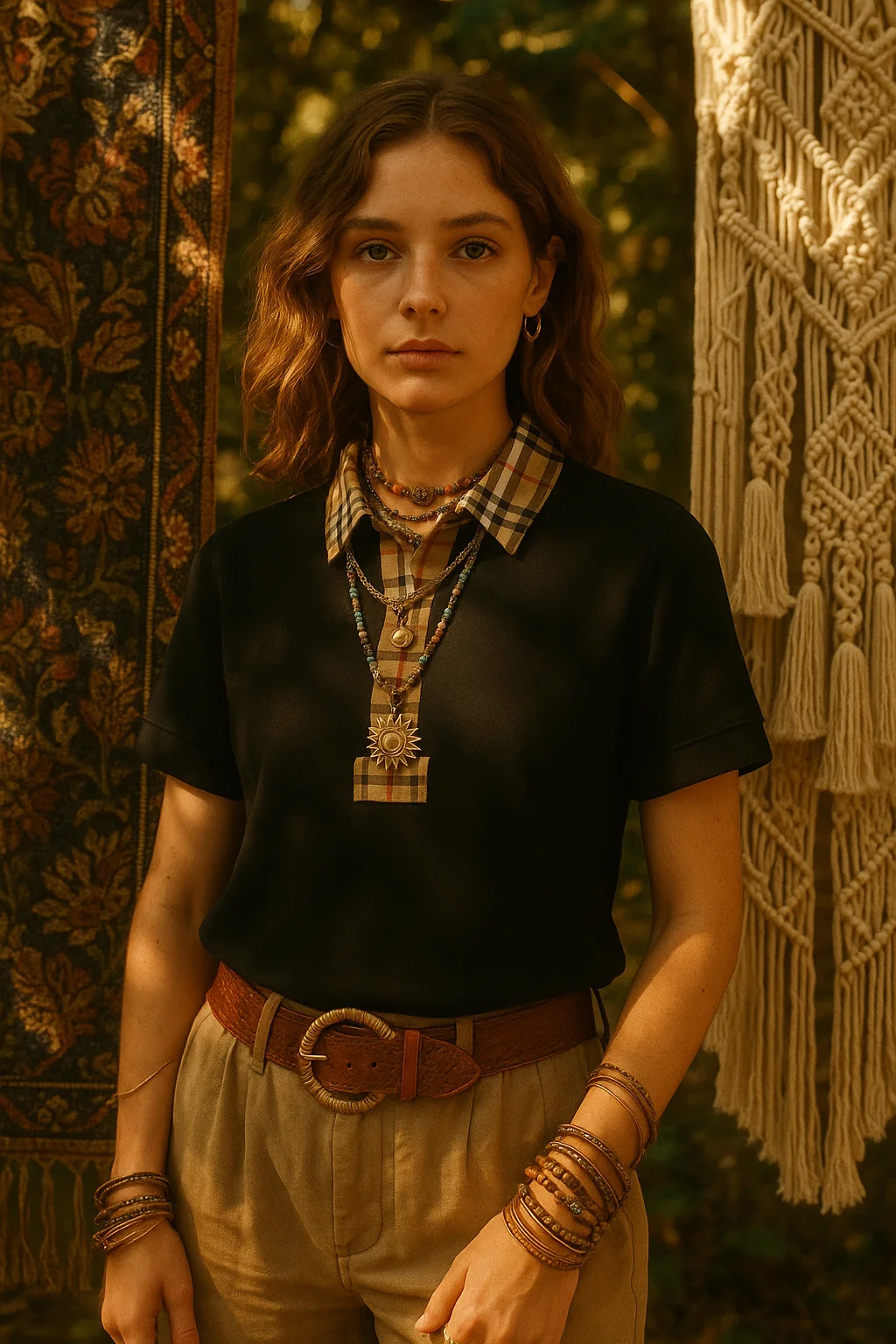 Burberry AI generated marketing image